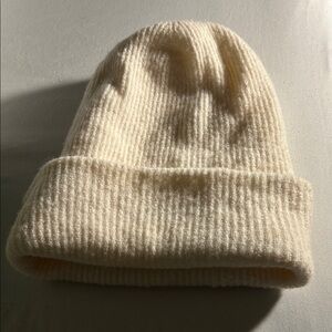 J. Crew Soft Cream Knit Hat